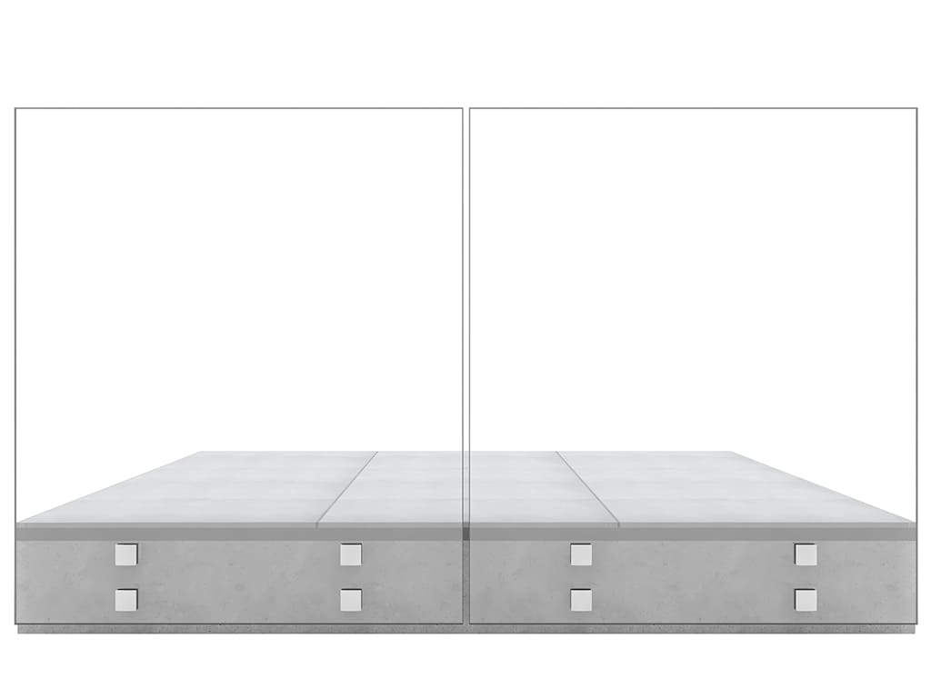 Garde-corps terrasse GLASSFIT CC-772 vue de face